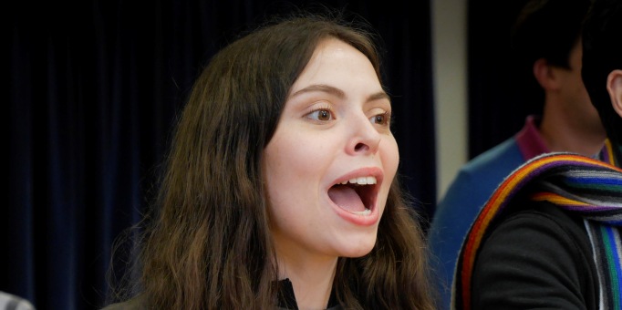 Sophia Smith-Galer during the first weekend of Samling Academy. Photo by Mark Pinder.
