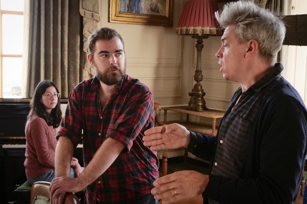 Arthur Bruce, James Garnon and Krystal Tunnicliffe, Samling Artist Programme, Marchmont House. Photo credit: Mark Pinder