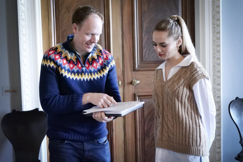 Daniela Popescu and Joseph Middleton, Samling Artist Programme, Marchmont House. Photo credit: Mark Pinder