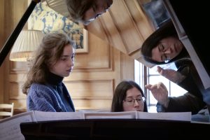 Emilia Utter Mangsbo and pianist Krystal Tunnicliffe, Samling Artist Programme, Marchmont House. Photo credit: Mark Pinder