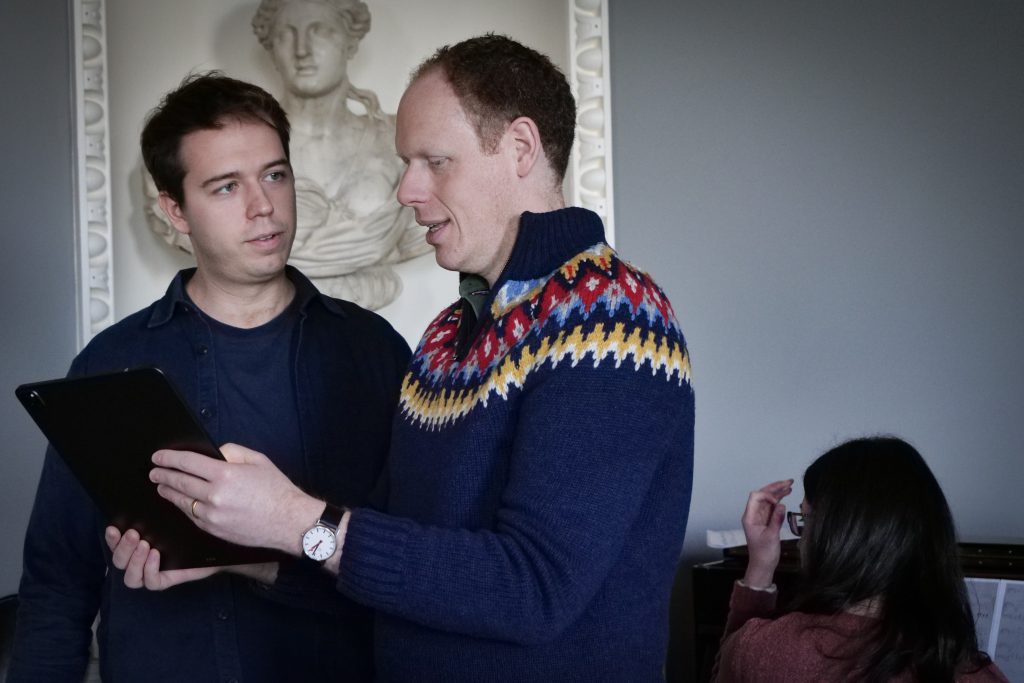 Jamie Woollard and Joseph Middleton, Samling Artist Programme, Marchmont House. Photo credit: Mark Pinder